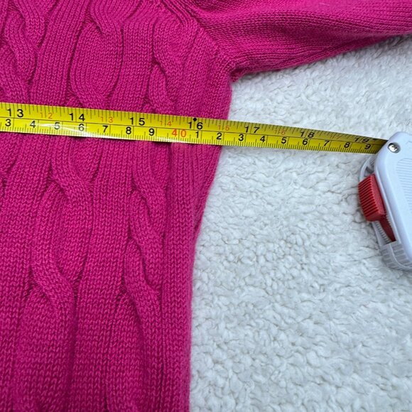 Talbots Women's Cable Knit LS Pullover Sweater Top Lambs Wool Blend, Size S - Picture 8 of 8